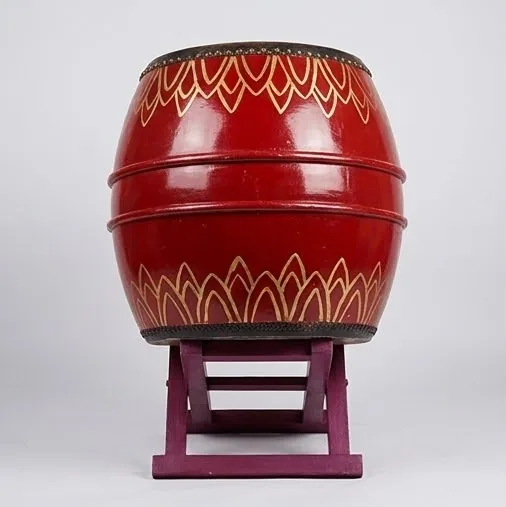 Trống hội sơn đỏ
